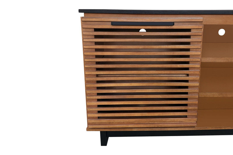 Sterling 95.83\" Traditional TV Stand with Storage for TVs up to 78\" – Dark Brown