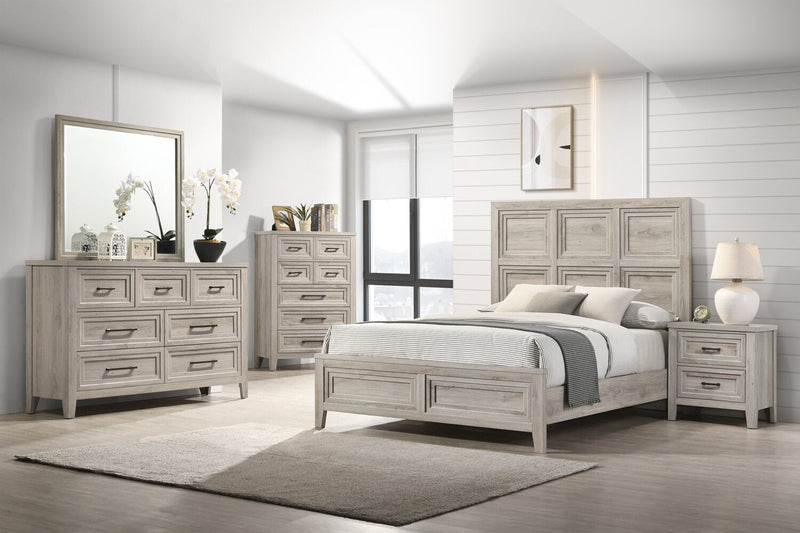 Lara Bedroom Dresser Mirror - Antique Grey 