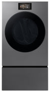 Samsung 7.6 Cu. Ft. Electric Dryer with AI Opti Dry - Dark Steel - DV90F53AESAC