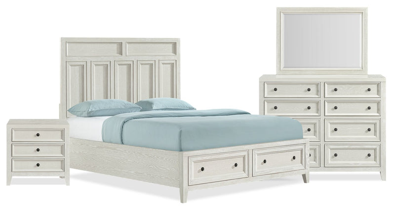 Casa 6-Piece Queen Bedroom Set - White