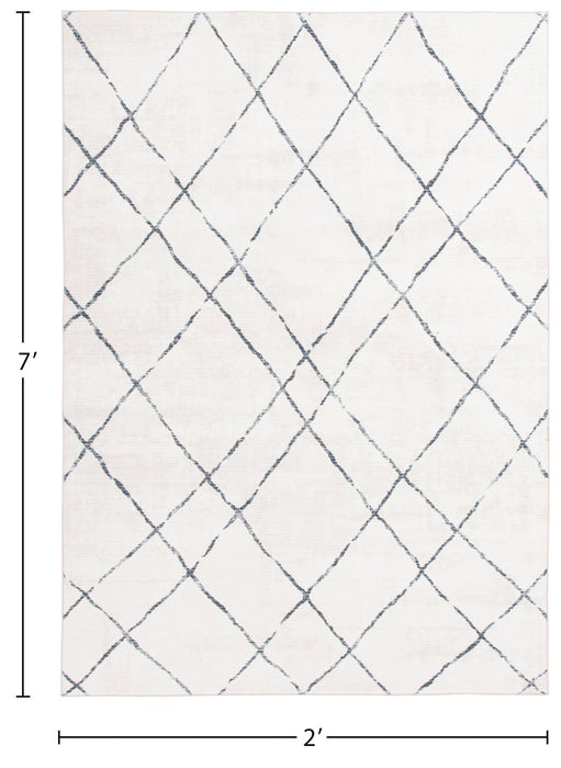 Selin Ivory Washable Area Rug - 5’ x 7’
