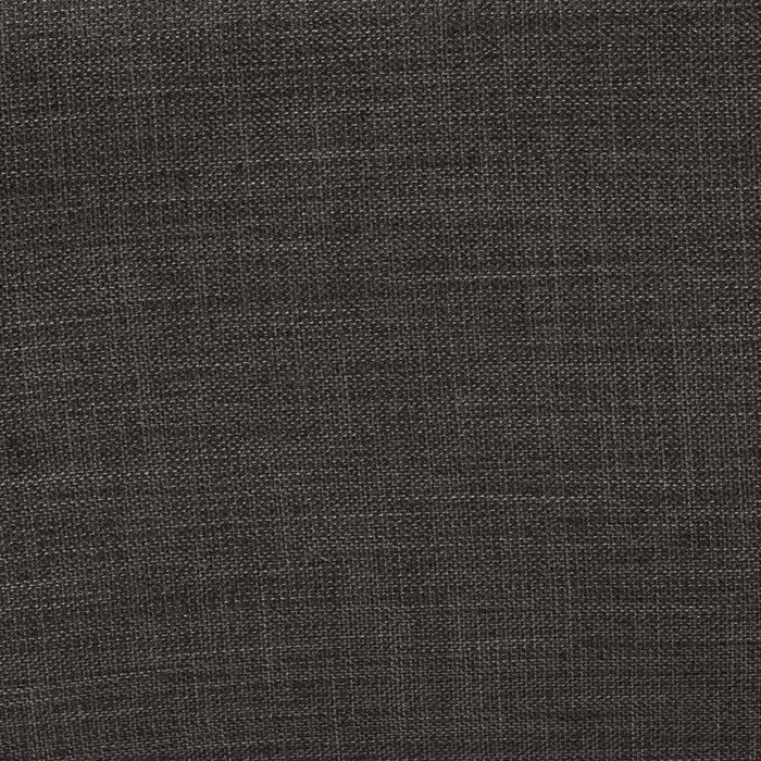 Kort & Co. Freeman 80” Charcoal Grey Linen-Look Fabric Condo Size Sofa with Wood Base and Legs
