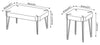 Arden 35” Modern 2-Pack Coffee + End Table - Brown