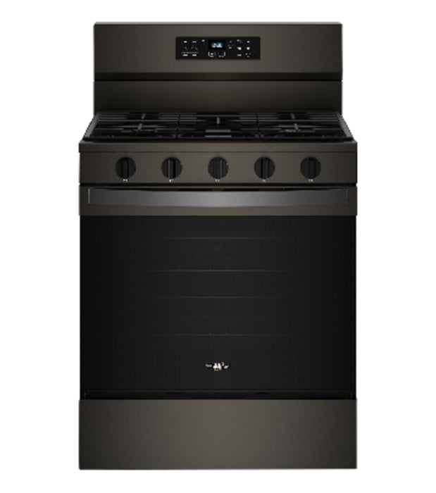 Whirlpool 5 Cu. Ft. Gas Range with Air Fry and Self-Clean - Black Stainless Steel - WFGS5030RV
