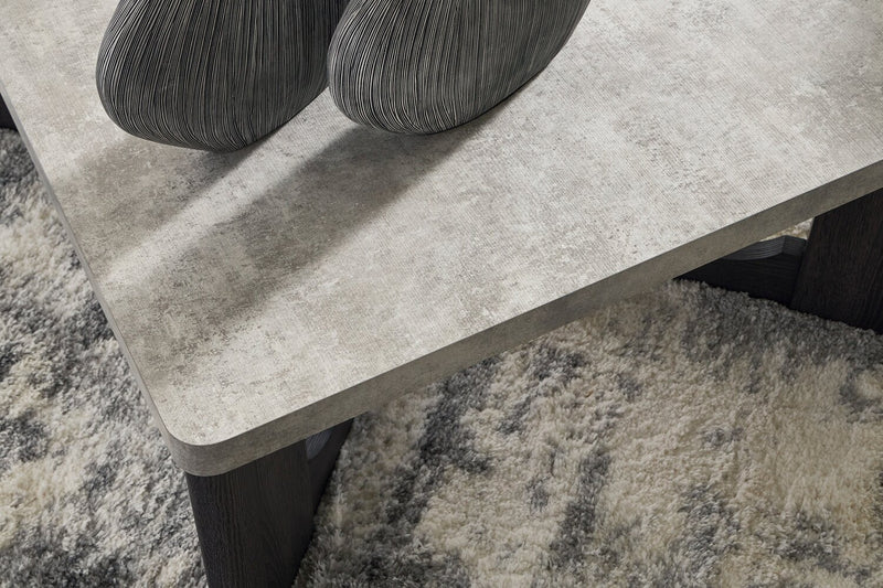 Sherman 35.5” Modern 3-Pack Coffee + 2 End Tables - Grey