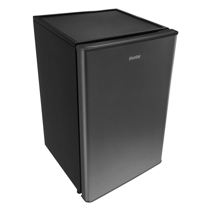 Danby 20.62\" 4.4 Cu. Ft. Single-Door Mini Fridge – Stainless Steel - DAR044A9SLDB