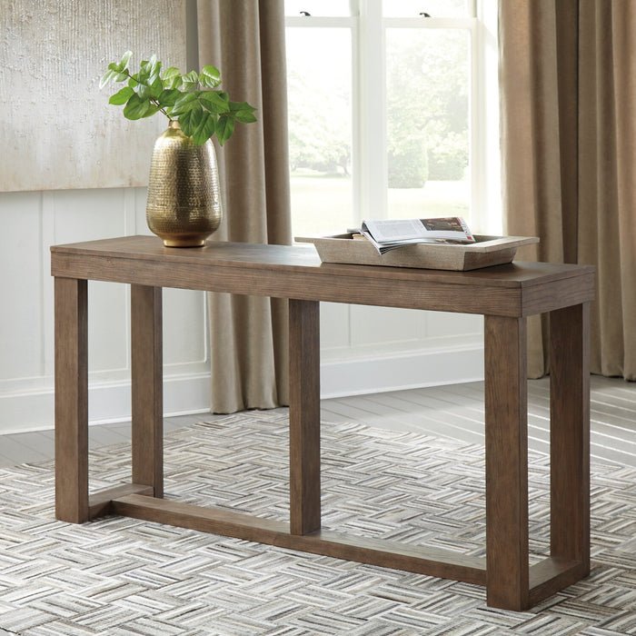 Jasper 64\" Sofa Table - Grey Brown