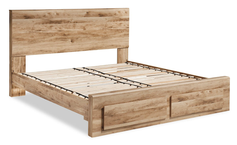 Derekson King Storage Bed - Natural