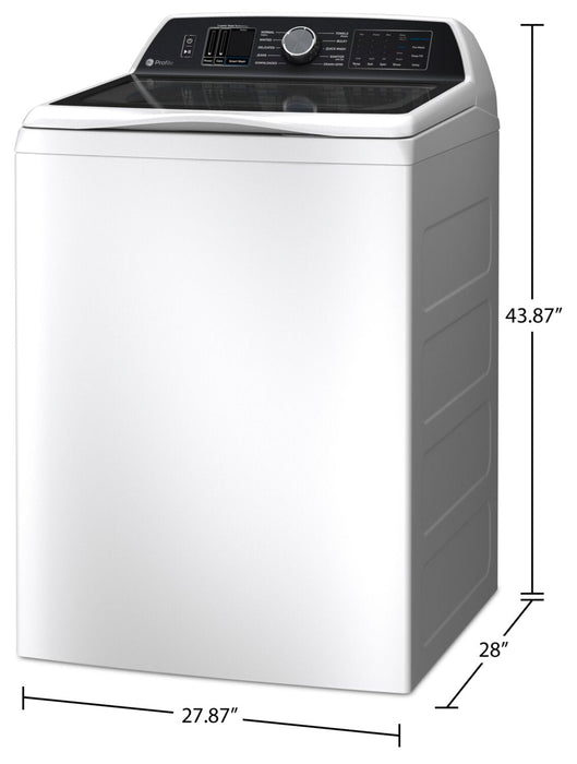Profile 6.2 Cu. Ft. Top-Load Washer with Microban - PTW700BSTWS 