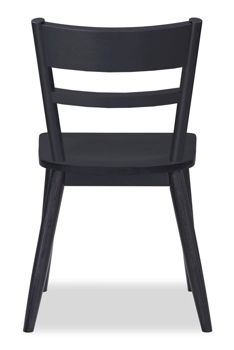 Remi Ladderback Dining Chair - Black