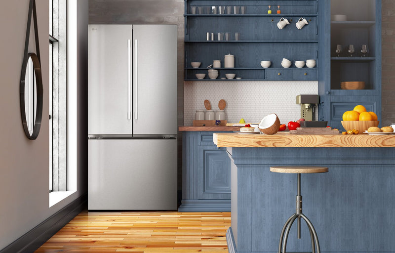LG 33\" 25 Cu. Ft. French-Door Standard-Depth Refrigerator - Stainless Steel - LF25H6200S