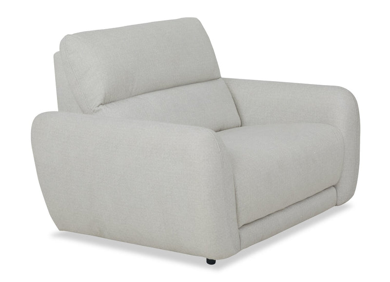 Cindy Crawford Home Kailyn 54\" Fabric Power Reclining Chair with Power Headrest - Indigo