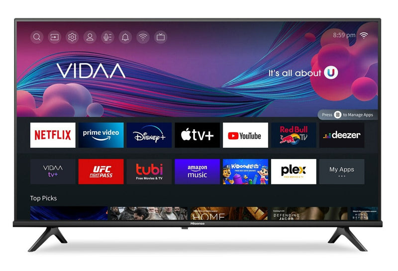 HISENSE 40\" 1080p HD Full Array LCD 60Hz VIDAA Smart TV (40A4KV) 