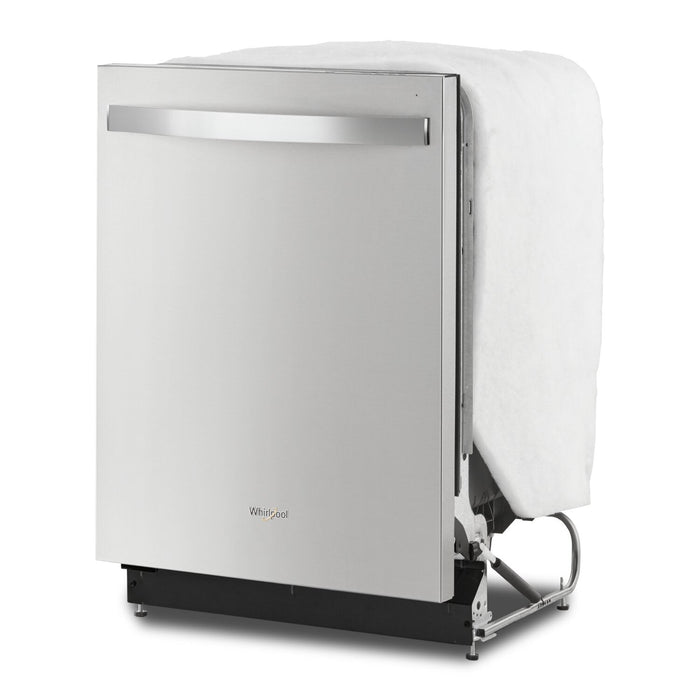 Whirlpool 24\" 51 dBA Built-In Top-Control Dishwasher with Third Rack - Fingerprint Resistant Stainle… 