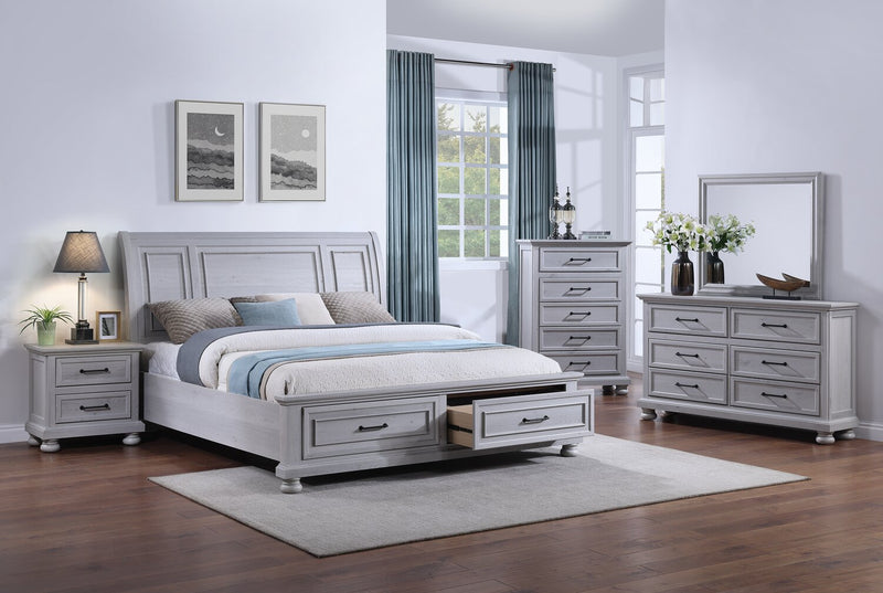 Kylie King Sleigh Storage Bed