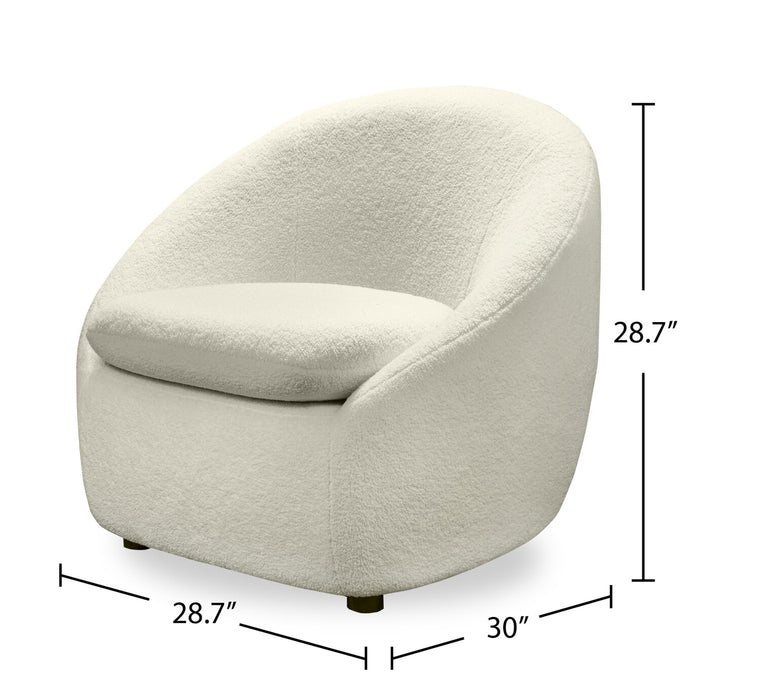 Lola Accent Chair - White