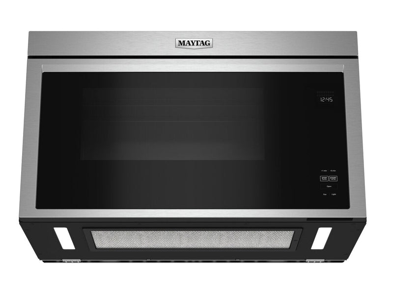 Maytag 1.1 Cu. Ft. Flush Over-the-Range Microwave with 900 Watts Cooking - Fingerprint Resistant Sta… 