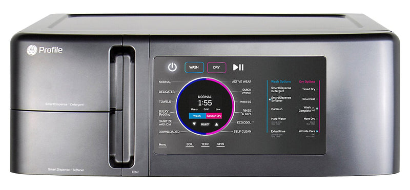 Profile 5.5 Cu. Ft. UltraFast All-in-One Washer/Dryer with Ventless Heat Pump and Pet Hair Removal M… 