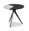 Titan 25\" Modern Round End Table - White, Grey & Black 