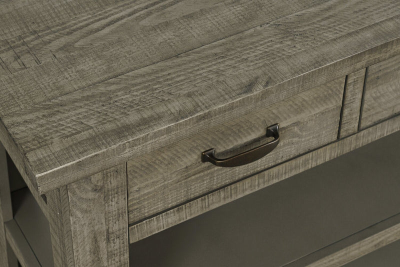 Colson 50\" Rustic Sofa Table with Storage and Shelf - Driftwood 