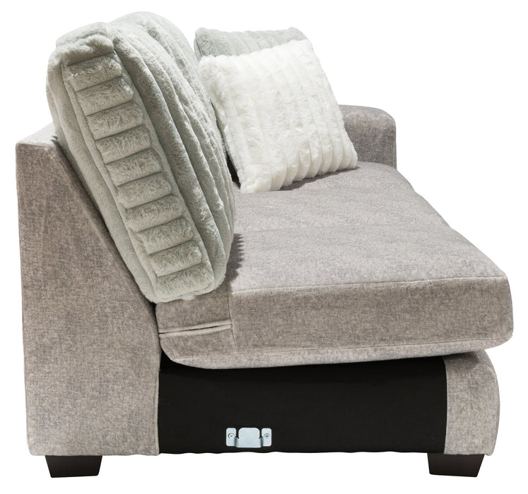 Koda 2-Piece Chenille Left-Facing Sectional - Plush Paloma