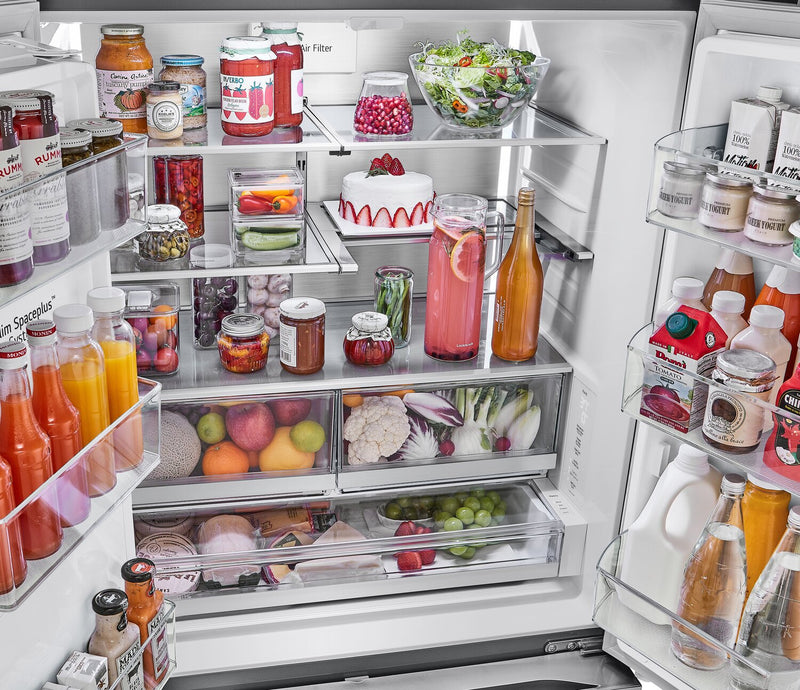 LG 36\" 26 Cu. Ft. French-Door Counter-Depth MAX™ Refrigerator - Smudge Proof Stainless Steel - LRYXC… 