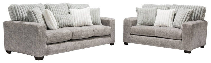 Koda Chenille Sofa - Plush Paloma