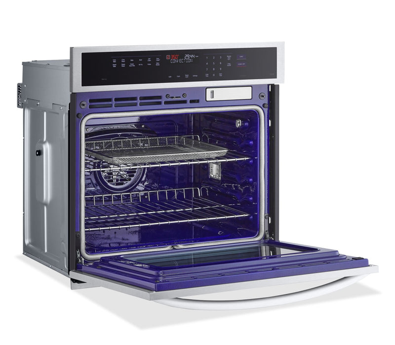 LG 30\" 4.7 Cu. Ft. Electric Wall Oven with Fan Convection - Smudge Proof Stainless Steel - WSEP4727F 