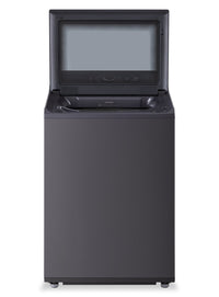 LG 6.1 Cu. Ft. Smart Top-Load High-Efficiency Washer - Black Steel - WT8405CB 
