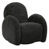 Shay 33\" Chenille Fabric Swivel Glider Reclining Accent Chair - Ebony