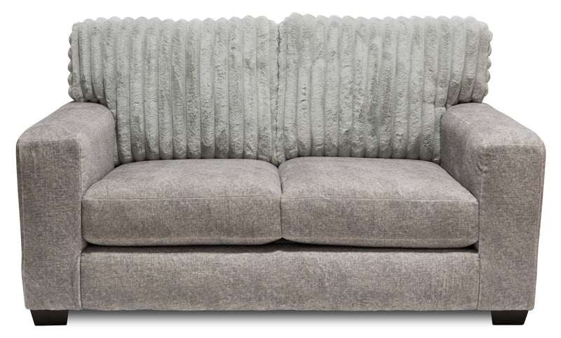 Koda Chenille Loveseat - Plush Paloma