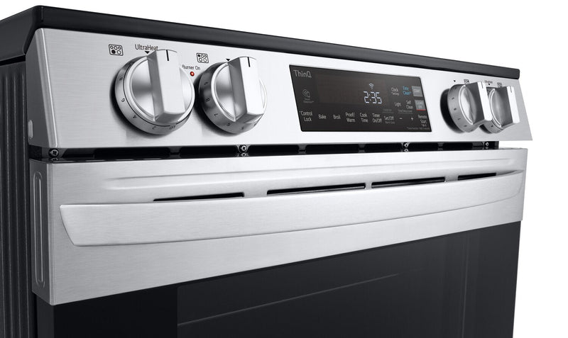 LG 6.3 Cu. Ft. Smart Electric Range with EasyClean® - Smudge Proof Stainless Steel - LSEL6331F 
