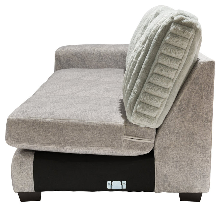 Koda 2-Piece Chenille Right-Facing Sectional - Plush Paloma