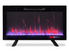 Mirage 36\" Modern Electric Fireplace - Black