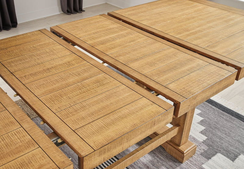 Archer Counter-Height Extension Dining Table, 72-108\"W - Light Brown