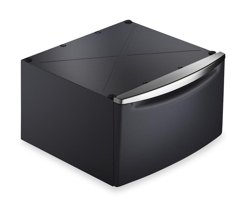 Maytag 15.5\" H Laundry Pedestal w/Storage Drawer - Midnight Steel