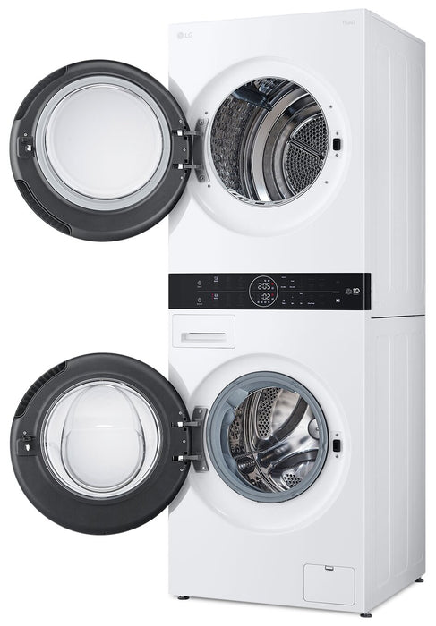 LG WashTower™ with 2.4 Cu. Ft. Washer and 4.2 Cu. Ft. Ventless HeatPump™ Dryer - WKHC152HWA