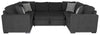 Legend 3-Piece Chenille Sleeper Sectional Sofa - Pepper