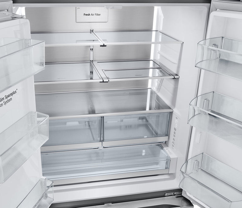 LG 36\" 26 Cu. Ft. French-Door Counter-Depth MAX™ Refrigerator - Smudge Proof Stainless Steel - LRYXC… 