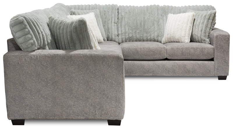 Koda 2-Piece Chenille Right-Facing Sectional - Plush Paloma