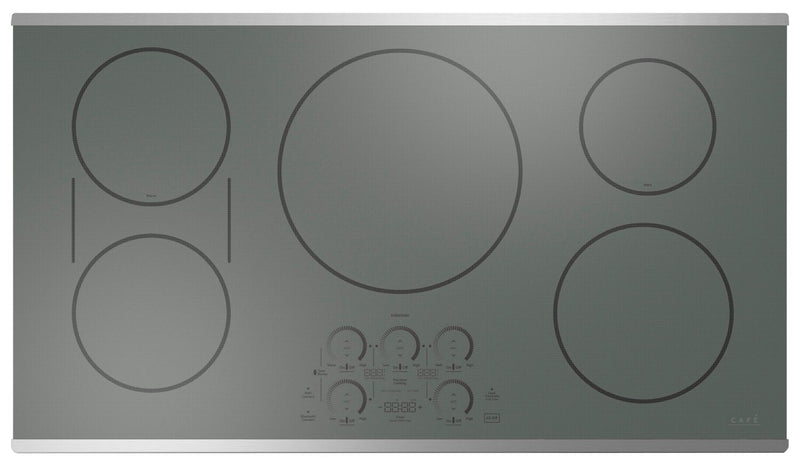 Cafe 36\" 5-Element Electric Cooktop - Stainless - CHP90362TSS 