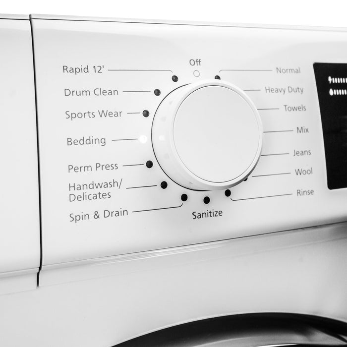 Danby 2.2 Cu. Ft. Stackable Compact Front-Load Washer with Steam - White - DWM022D3WDB