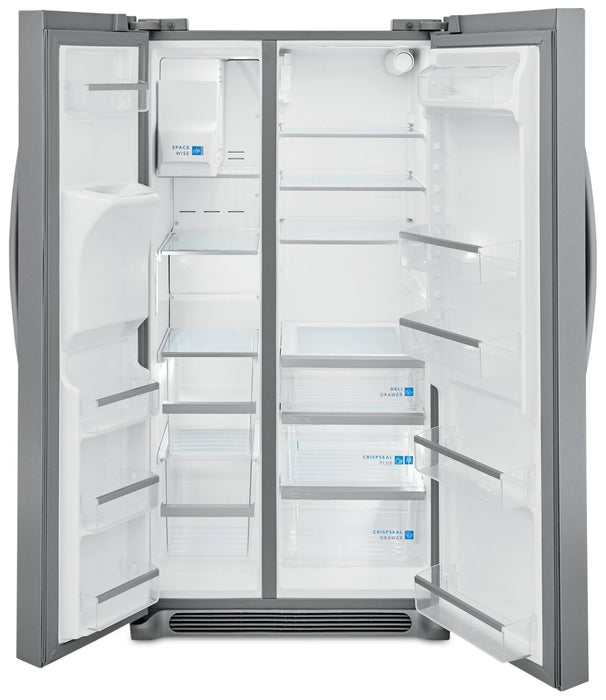 Frigidaire Gallery 36.1\" 25.6 Cu. Ft. Standard-Depth Side-by-Side Refrigerator - Smudge-Proof® Stain… 