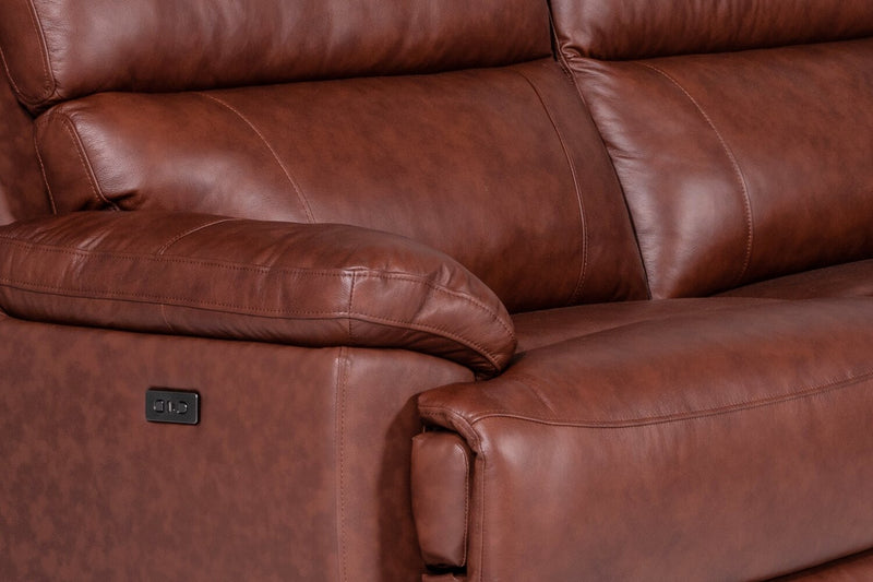 Sorrento 6-Piece Genuine Leather Sectional