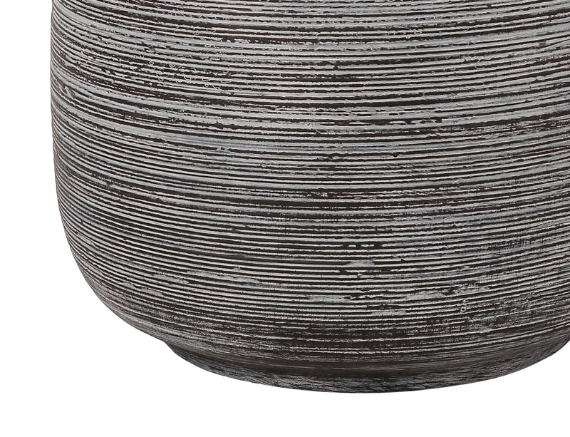 19\" Grey Textured Ceramic Table Lamp