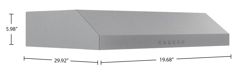 Broan GLA3 Series 36\" Under-Cabinet Range Hood – Stainless Steel - GLA3304SS