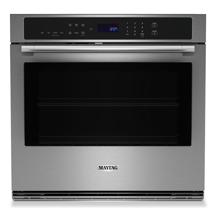 Maytag 30\" 5 Cu. Ft. Electric Single Wall Oven with True Convection - Fingerprint Resistant Stainles… 