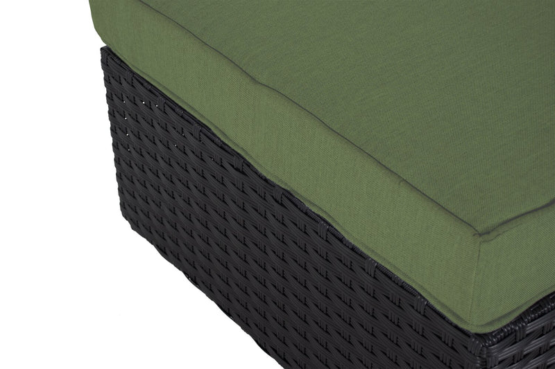 Barbados Patio Ottoman – Green