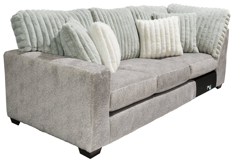 Koda 2-Piece Chenille Left-Facing Sectional - Plush Paloma