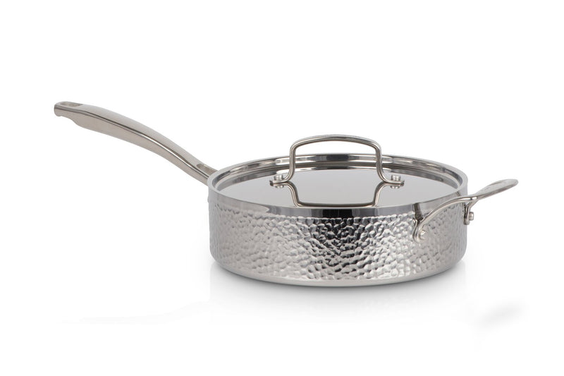 Cuisinart 8-Piece Vintage Hand-Hammered Tri-Ply Cookware Set - HTP-8SSC